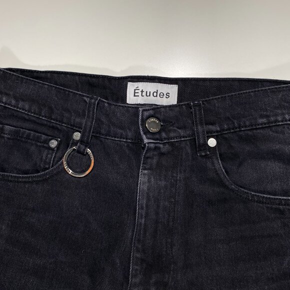 Etudes Studios Slim Fit Black Organic Cotton Relic Jeans men's size 29x29 - Picture 3 of 10